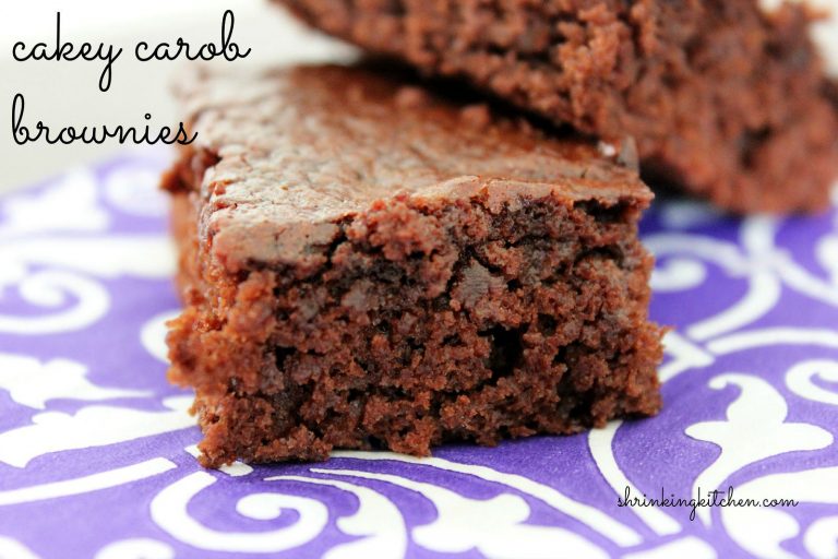 Cakey Carob Brownies Recipe ⋆ Shrinking Kitchen