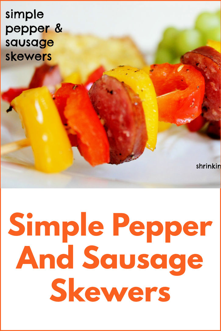 Simple Pepper And Sausage Skewers